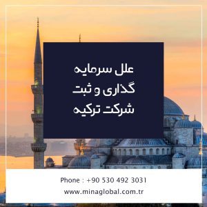 علل سرمایه گذاری و ثبت شرکت ترکیه
